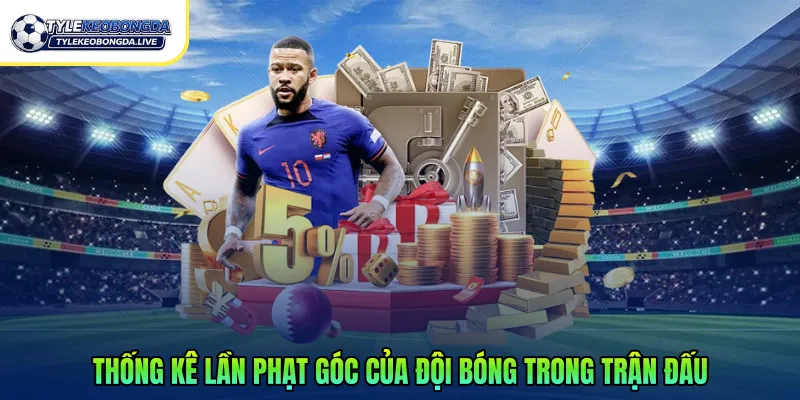 Thống kê lần phạt góc của đội bóng trong trận đấu